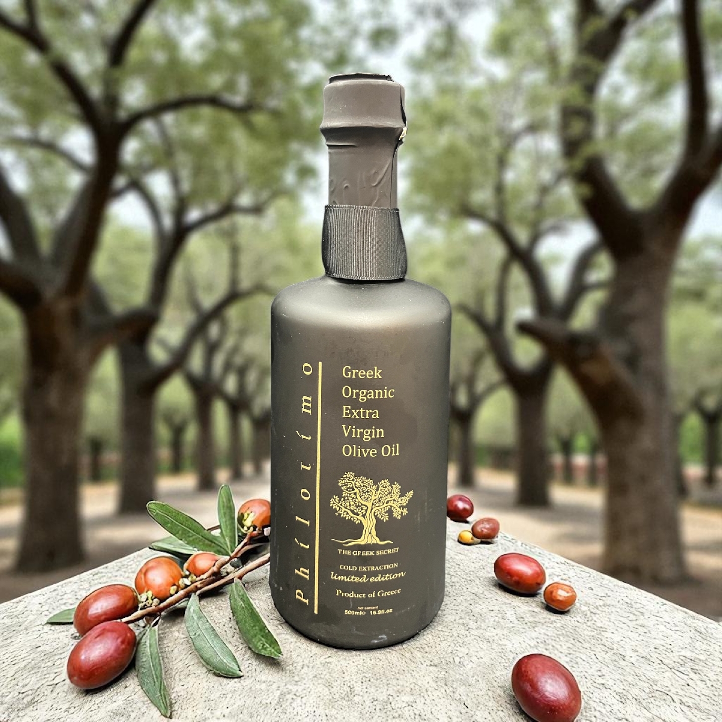 Philotimo -Greek Organic Extra Virgin Olive Oil - Cold Extraction