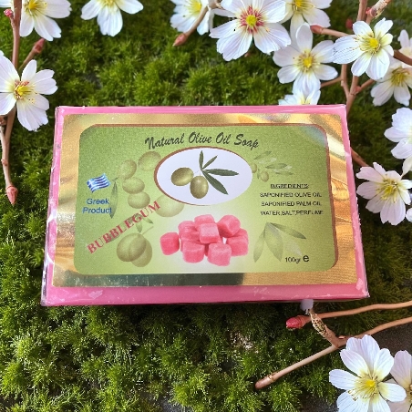 Natural Olive Oil Soap with Bubblegum