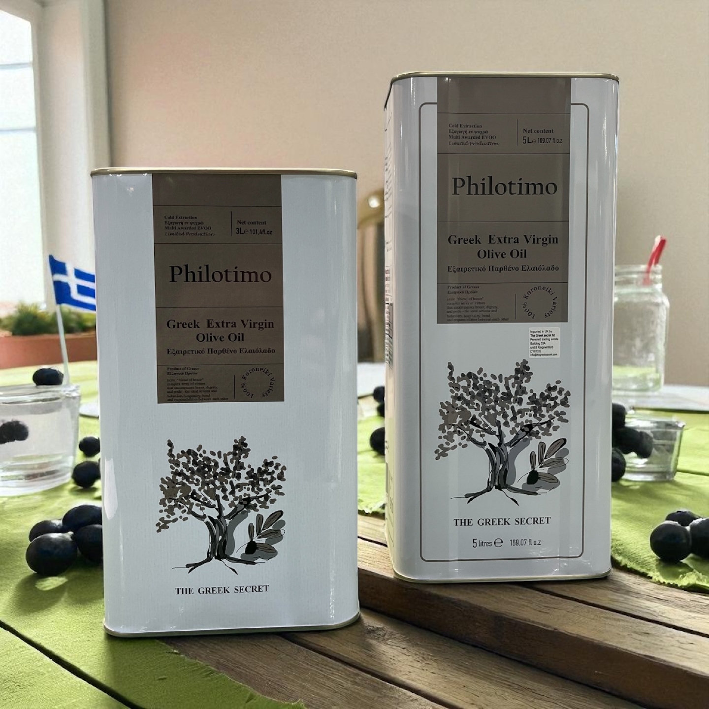 Philotimo - Greek Extra Virgin Olive Oil - Cold Extraction
