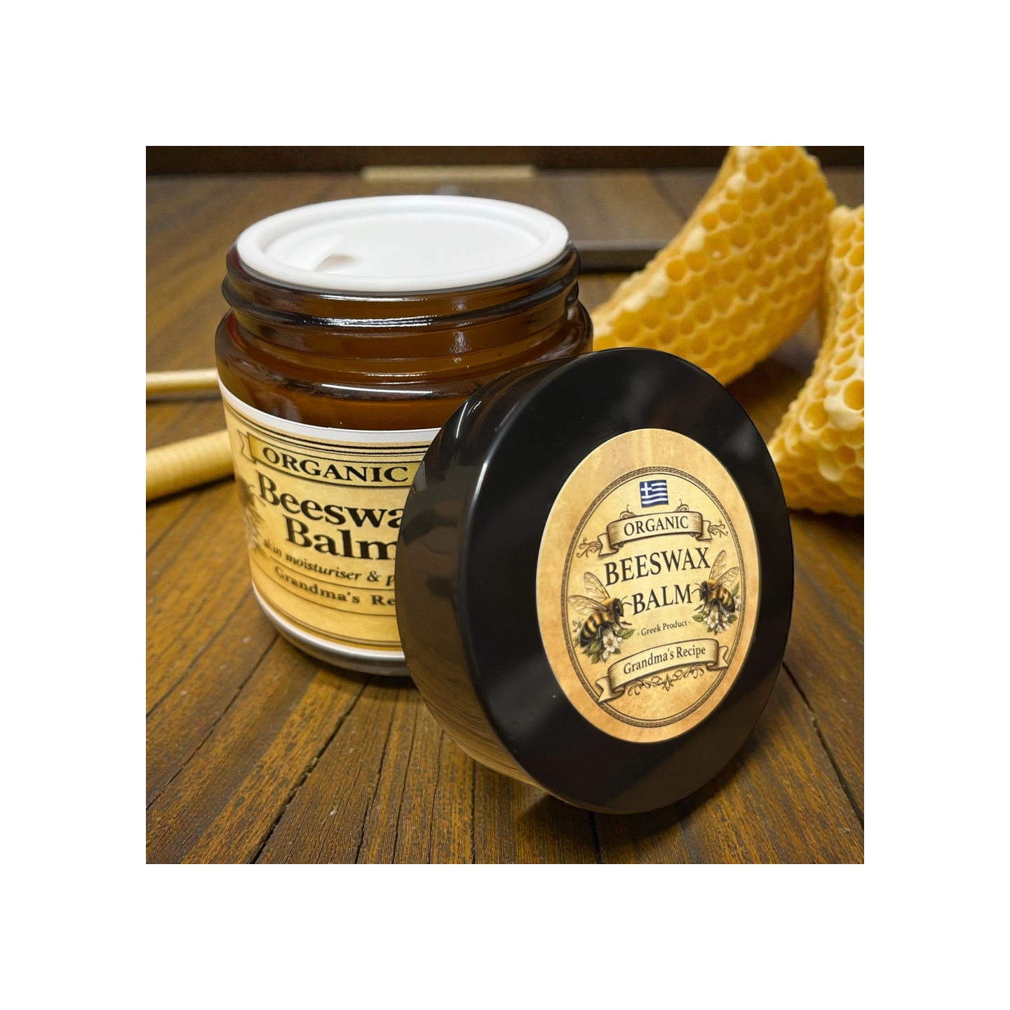 Platinum Award - Winning Organic Handmade Beeswax Balm with St John’s Wort Oil-0
