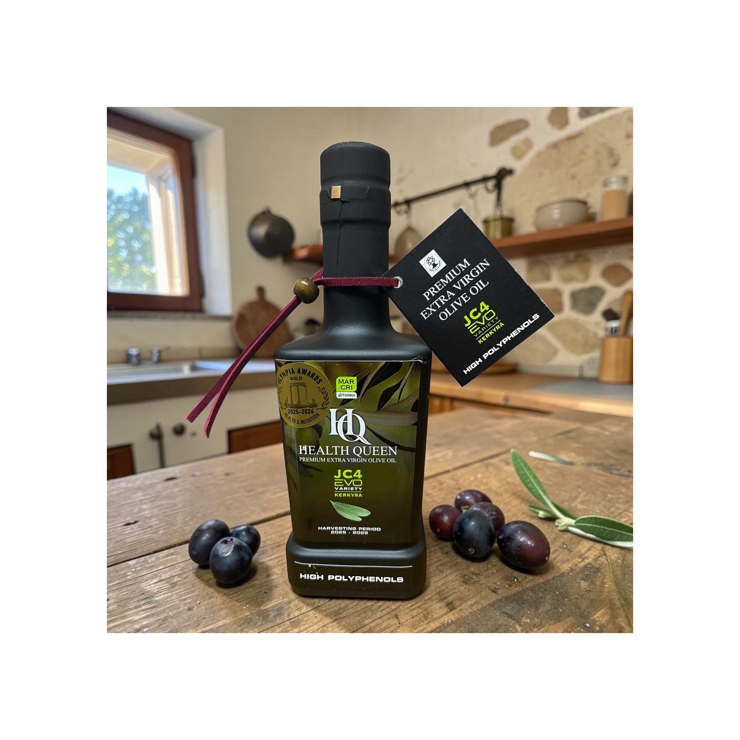 Health Queen Corfiot Gold High Polyphenol EVOO