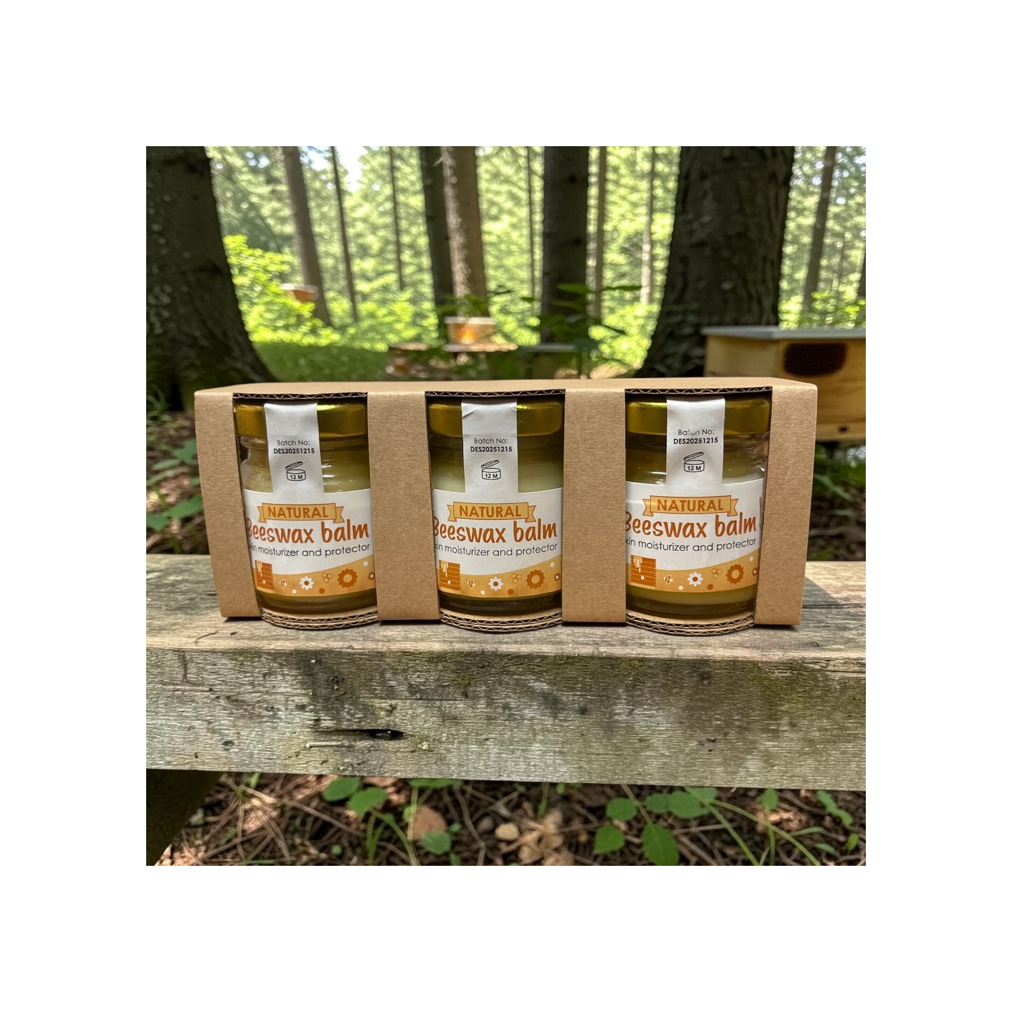 Greek Traditional Handmade Beeswax Balms | Set of 3